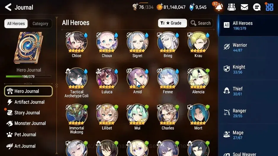 Epic Seven Accounts High-End GLOBAL|UnVerif|21ML(LOTScales,BArunka,Belian,Zio)+Setsuka,PByblis|AUTO W Hunt|SPD 298 9