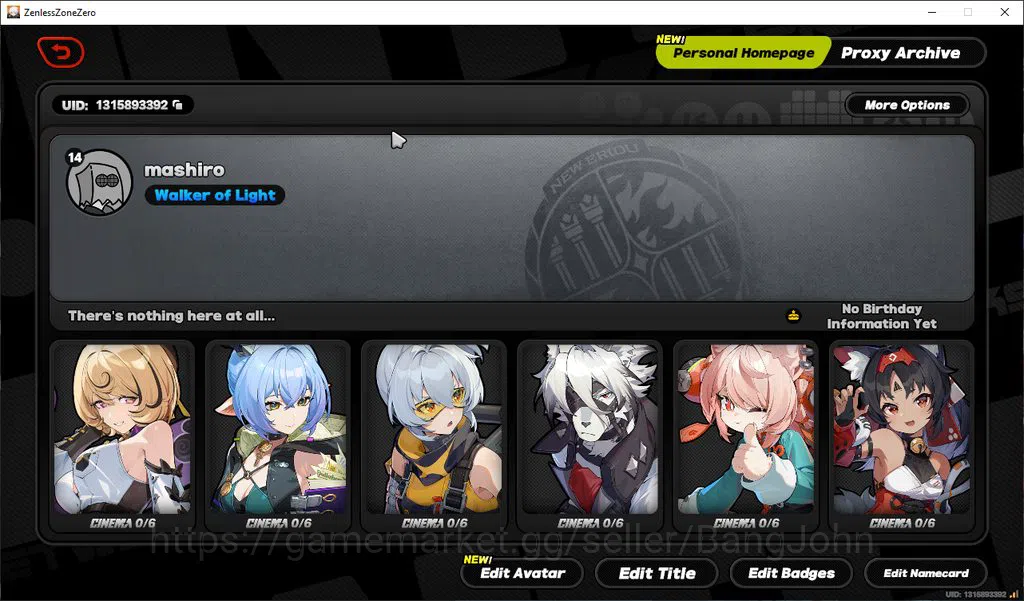 Zenless Zone Zero Accounts ASIA | Lvl 14 | Yidhari, Zhao more detail check ss image 10
