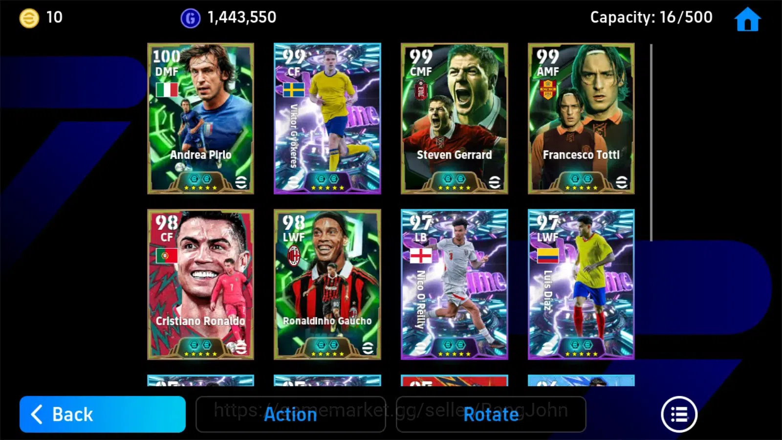 eFootball Accounts Mobile|PW 3192|Andrea Pirlo Epic,Vektor Gyokeres S image 2