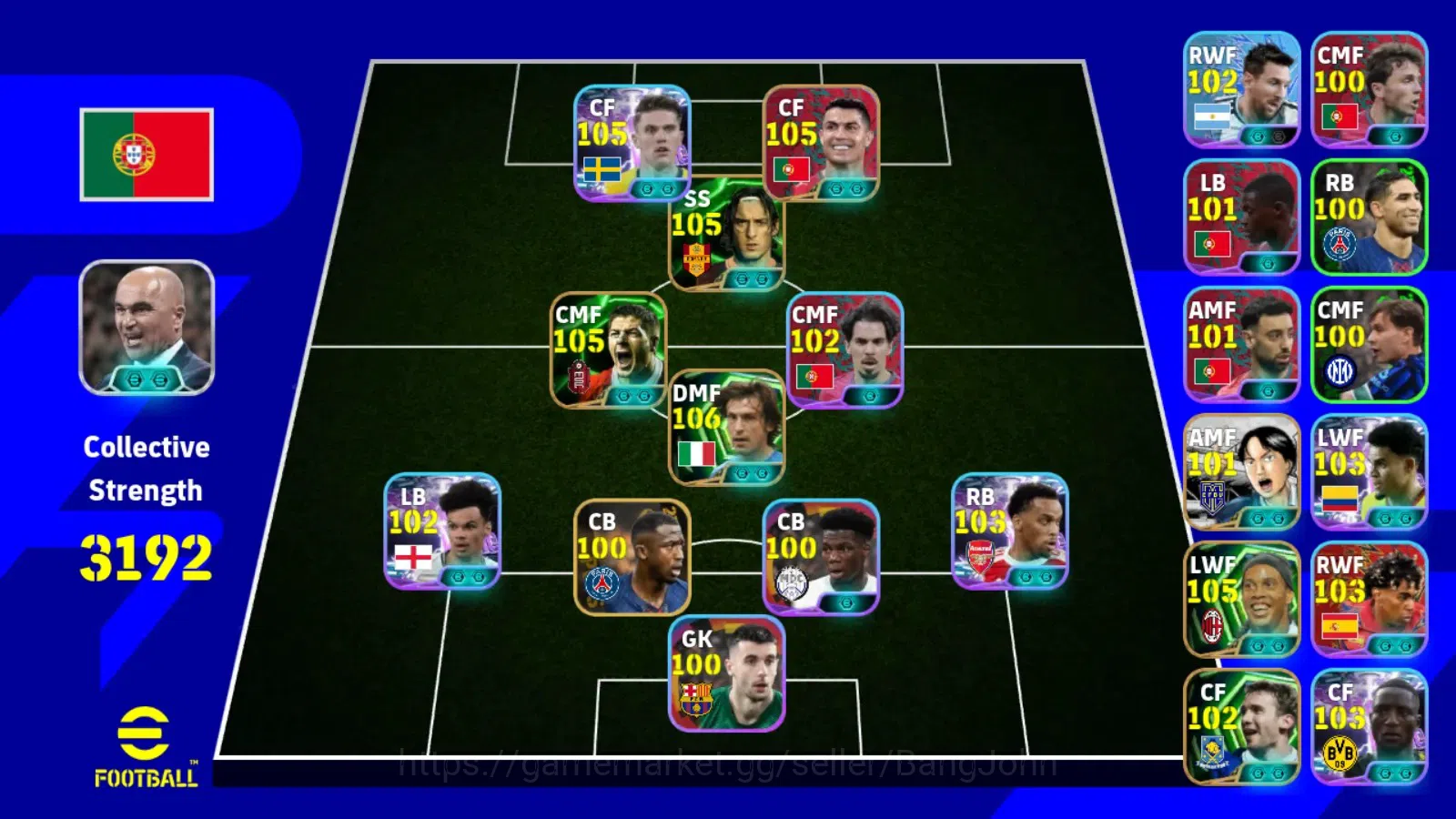 eFootball Accounts Mobile|PW 3192|Andrea Pirlo Epic,Vektor Gyokeres S image 5