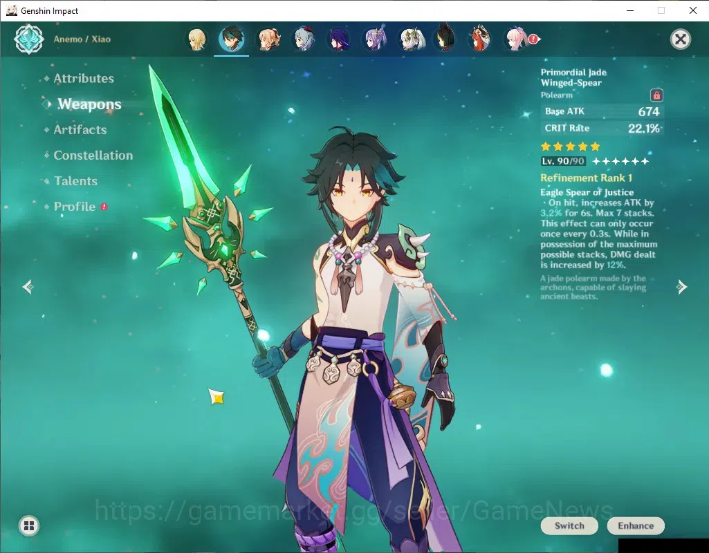 Genshin Impact Accounts ASIA|AR 60|BD Unset|IF 23|12 Limited + 5 (*5Wep)|[ image 3