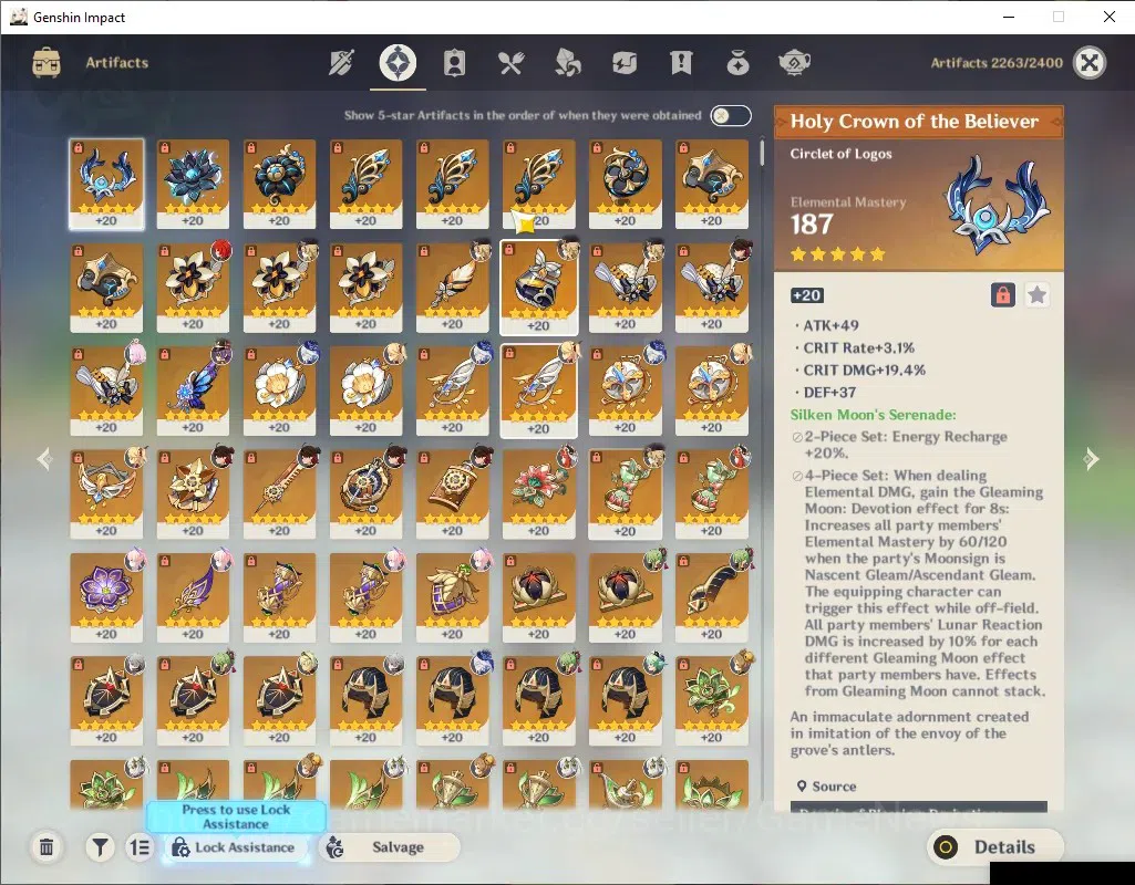 Genshin Impact Accounts ASIA|AR 60|BD Unset|IF 23|12 Limited + 5 (*5Wep)|[ image 6