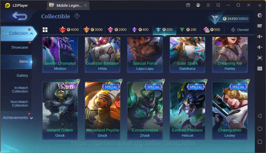 Mobile Legends: Bang Bang Accounts GLOBAL|Hero 80|Skin 119|Prime Granger+Yz,Kof Karin image 11