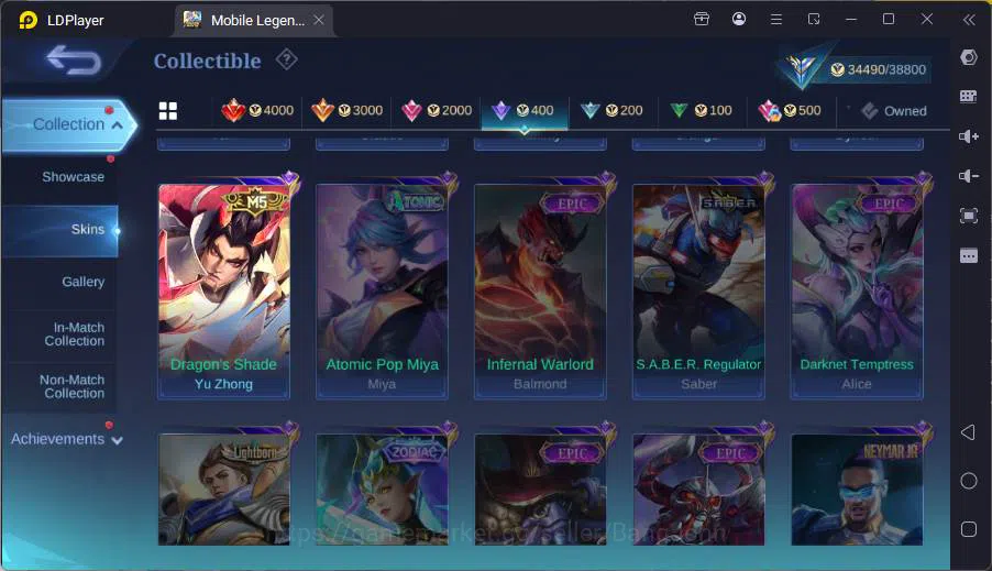 Mobile Legends: Bang Bang Accounts GLOBAL|Hero 80|Skin 119|Prime Granger+Yz,Kof Karin image 12