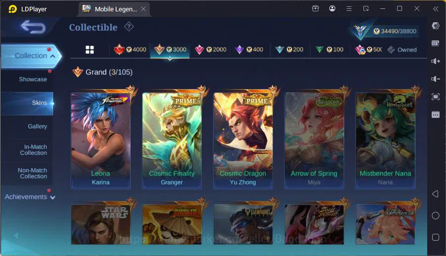 Mobile Legends: Bang Bang Accounts GLOBAL|Hero 80|Skin 119|Prime Granger+Yz,Kof Karin image 14