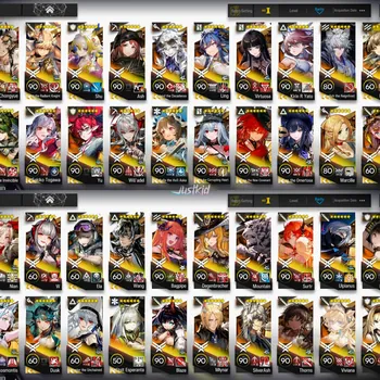 Arknights Accounts High-End ARKNIGHTS GLOBAL LV.120 , 28/30 LIMITED , 119*6 , 395 (95%) T.O , 189 E2 , FULL COLLABS , FULL