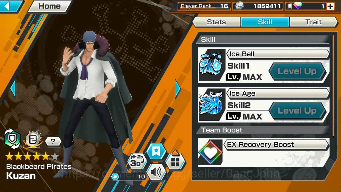 One Piece Bounty Rush Accounts GLOBAL | EX 3| BP kuzan, Four emperor D teach, Kin image 5