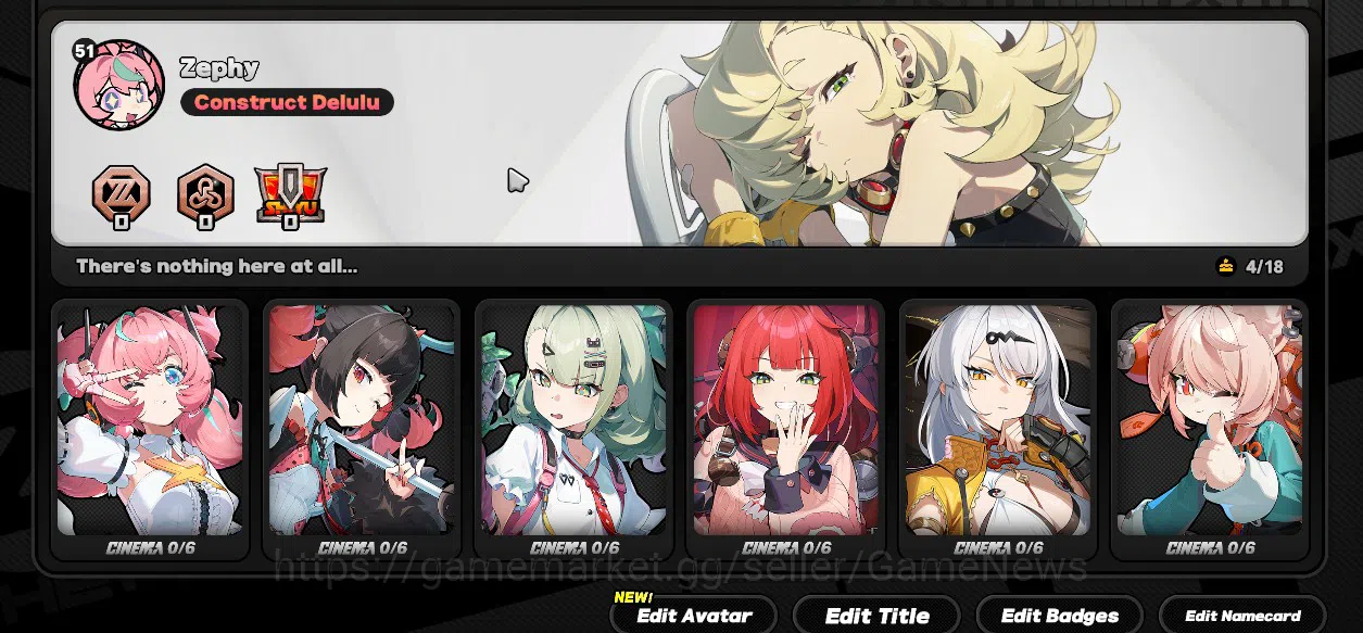 Zenless Zone Zero Accounts Others ASIA|IK 51|Full Member AOD + 12546 Poly|7 Limit 4