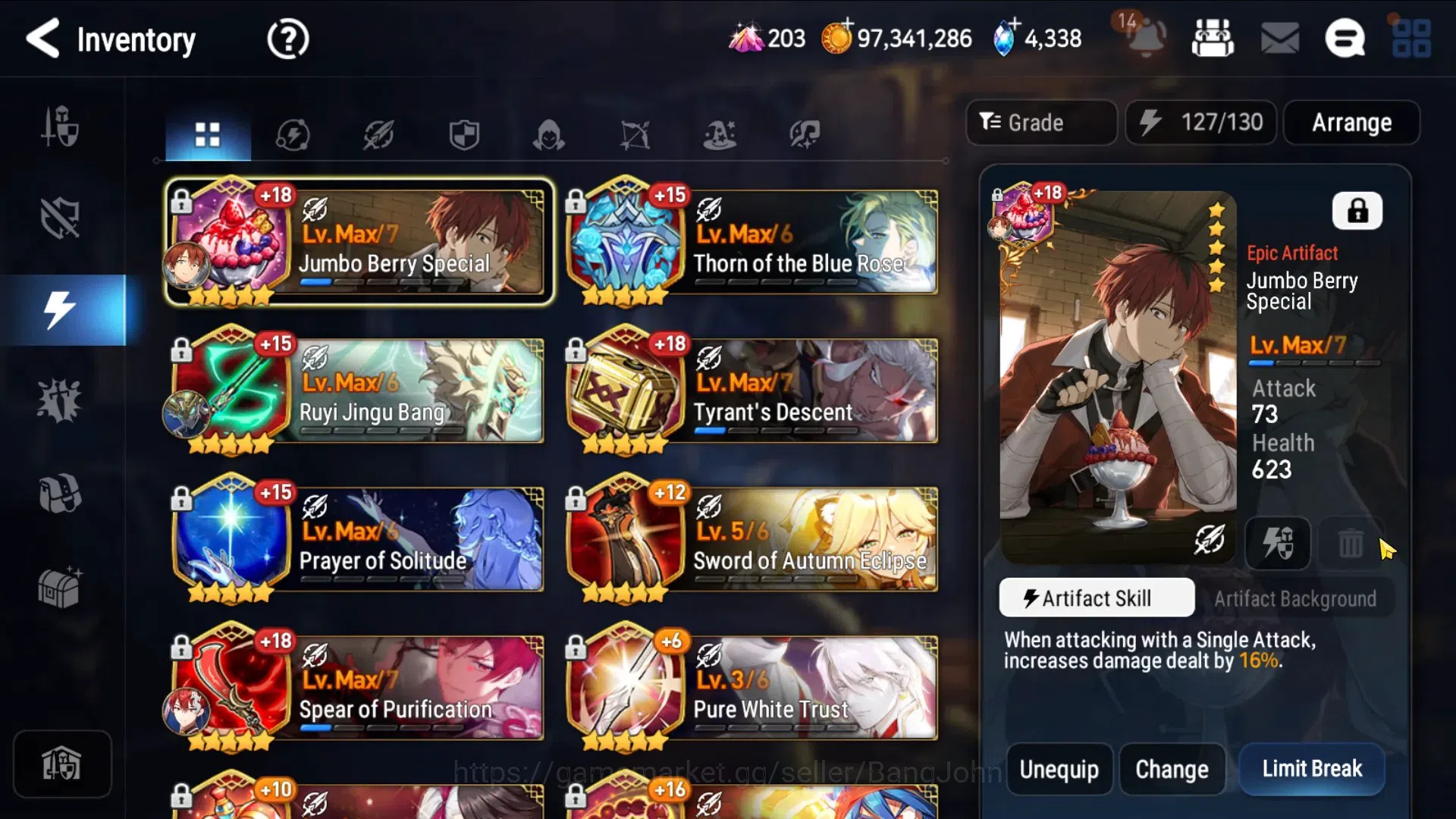 Epic Seven Accounts Asia Verif|25ML(DarkDiene,SNYulha,BArunka,Harsetti image 8