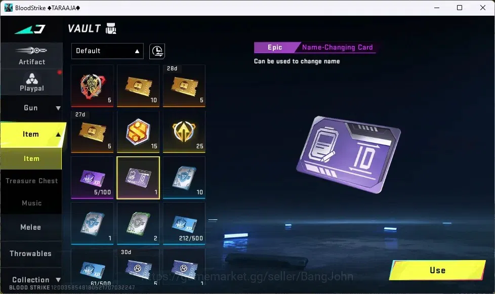 Blood Strike Accounts High-End ASIA | 2 ULTRA GUNS: URB,Thompson|1 COLLAB STRIKER: Enzo|3 ULTRA STRIKERS|1 Epic Name 4