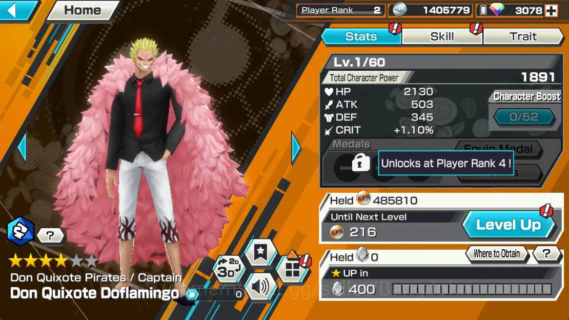 One Piece Bounty Rush Accounts Others GLOBAL| captain koby, Eustass kid, Cantain doflamingo, Kozuki oden, Van ogre Check SS 13