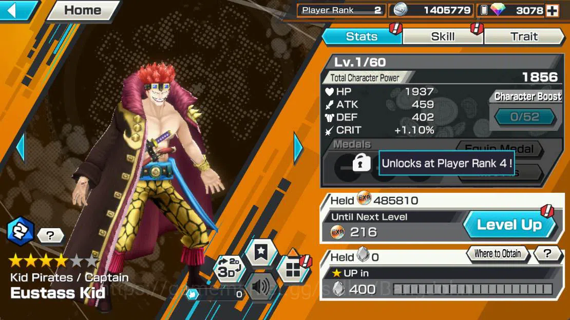 One Piece Bounty Rush Accounts Others GLOBAL| captain koby, Eustass kid, Cantain doflamingo, Kozuki oden, Van ogre Check SS 2
