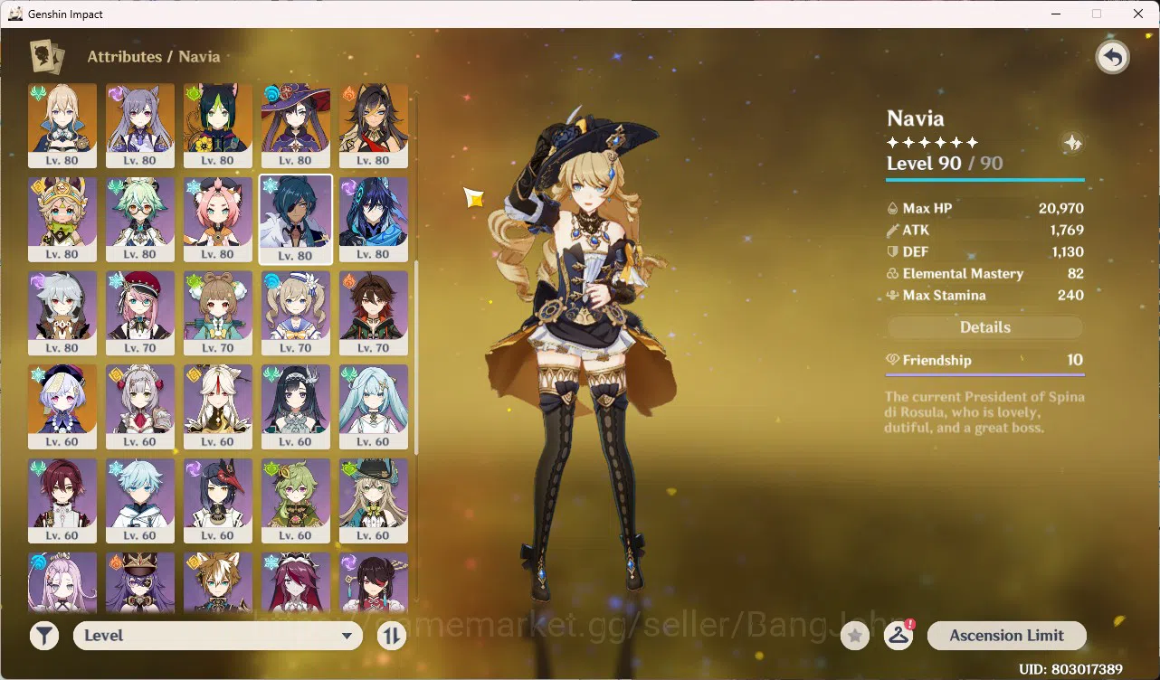 Genshin Impact Accounts End-Game | ASIA | AR 60 | 18 Limit Neuvillette C1  image 3