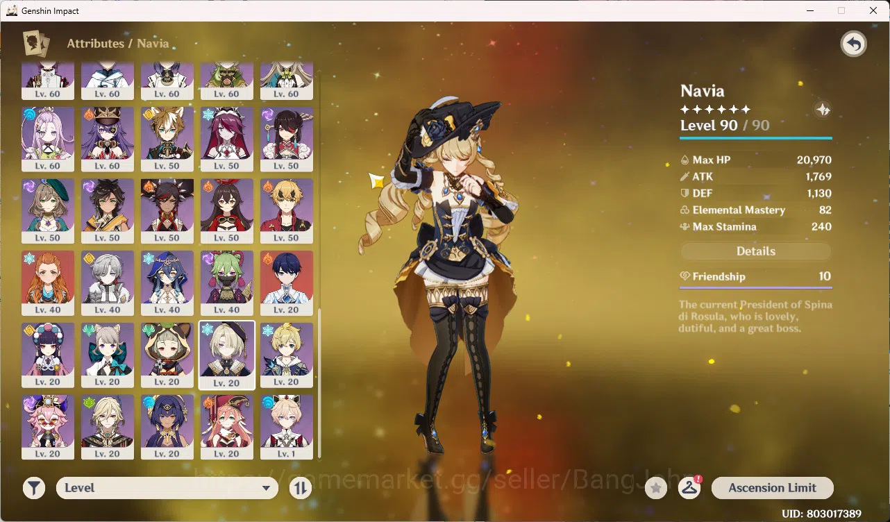 Genshin Impact Accounts End-Game | ASIA | AR 60 | 18 Limit Neuvillette C1  image 4