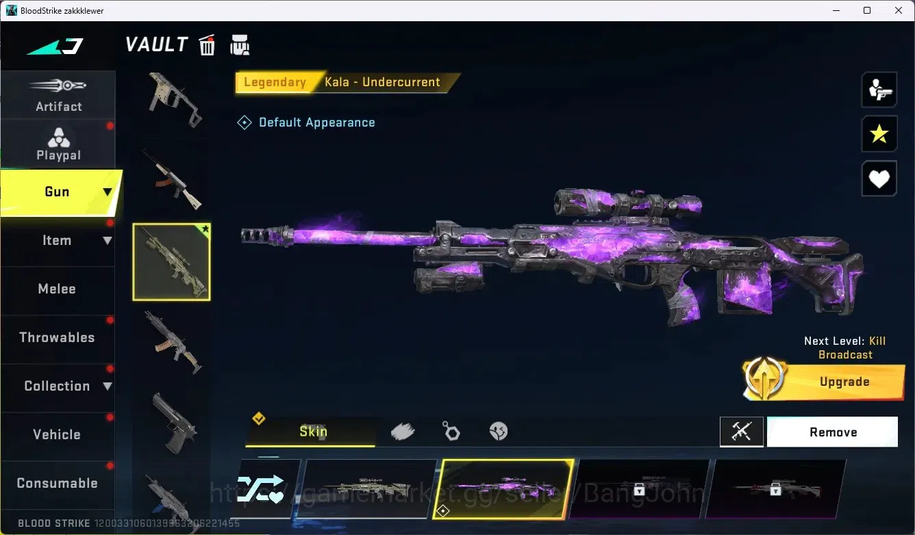 Blood Strike Accounts ASIA |1 Legendary Gun Kala - Undercurrent |1 Name- image 2