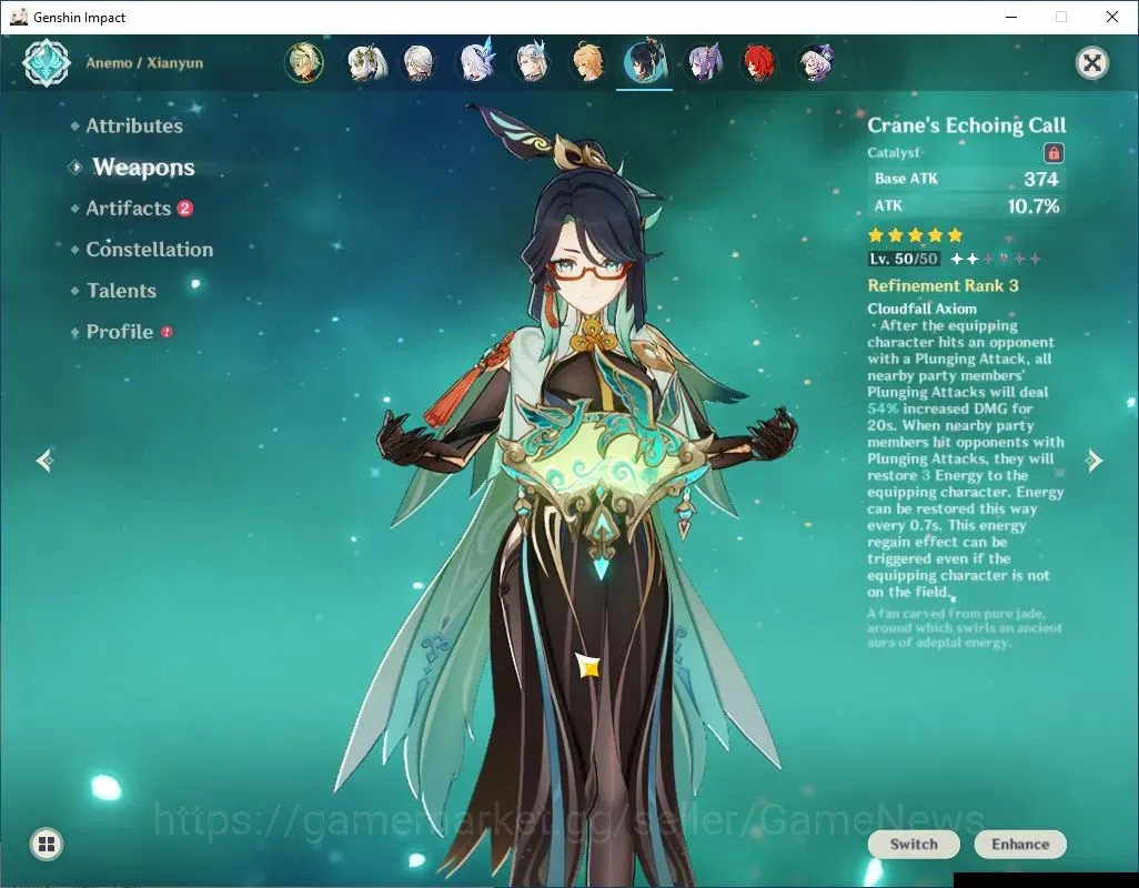 Genshin Impact Accounts ASIA|AR57|9 Limited+5(*5Weapon)|Skirk+Sign,Escoffi image 4