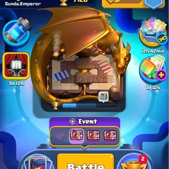Clash Royale Accounts Midgame Trophy 7128|CL 1267|KTL 13|121 Cards|7 Champ|2 Hero|11 Evo|Arena 19|2K Gems+19K Coins|Proteck