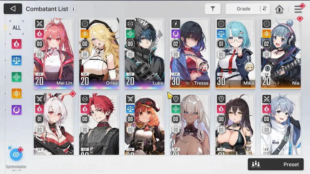 Chaos Zero Nightmare Accounts GLOBAL Lv 40|9 SSR[Heidemari,Tiphera,Chizuru,Narja image 4