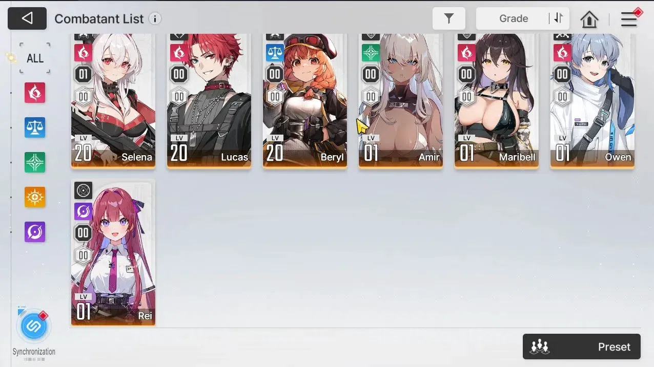 Chaos Zero Nightmare Accounts GLOBAL Lv 40|9 SSR[Heidemari,Tiphera,Chizuru,Narja image 5