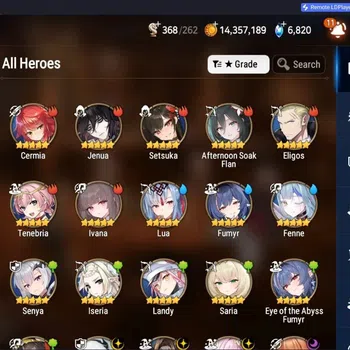 Epic Seven Accounts Limited Hero Global Unverif|6ML(LC Bellona, EW Ludwig,Mere Tenebria Etc.)+A Fumyr|Poh+Bless On|CHECK