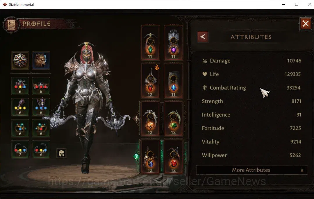 Diablo Immortal Accounts Mid-Tier NA-High Heaven|Lv60(594)|Demon Hunter|33kCR|Reso390|ParagonMaledictor|Forbidden Bloom 2