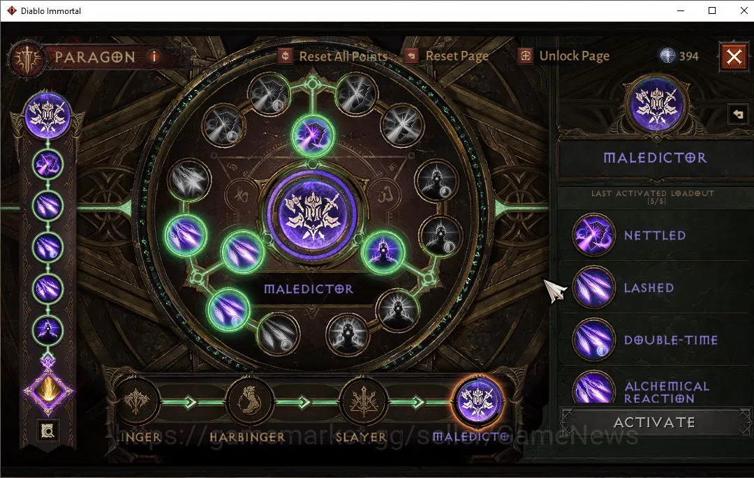 Diablo Immortal Accounts Mid-Tier NA-High Heaven|Lv60(594)|Demon Hunter|33kCR|Reso390|ParagonMaledictor|Forbidden Bloom 8