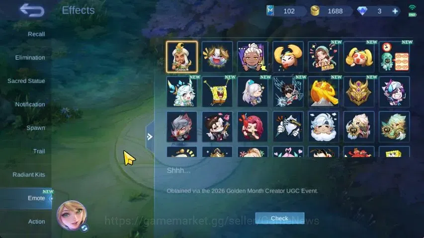 Mobile Legends: Bang Bang Accounts Hero 81|Skin 124|Highest Imo 101|Floryn Sanrio,3 L image 12