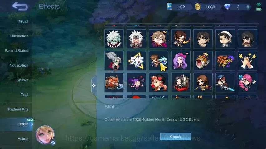 Mobile Legends: Bang Bang Accounts Hero 81|Skin 124|Highest Imo 101|Floryn Sanrio,3 L image 14