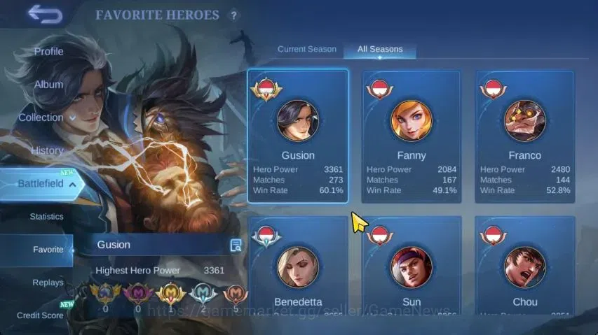 Mobile Legends: Bang Bang Accounts Hero 81|Skin 124|Highest Imo 101|Floryn Sanrio,3 L image 3
