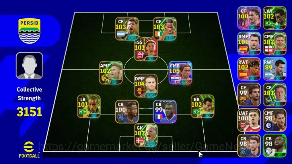 eFootball Accounts Legends & Iconic Players Android|Big Time Jamal Musiala '23|15 Epic Peter Schmeichel,Daniele De 1