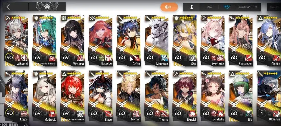 Arknights Accounts Lv 94|234 Op+40 Outfit|5,9K Orundum|7 Limited|Wisa image 4