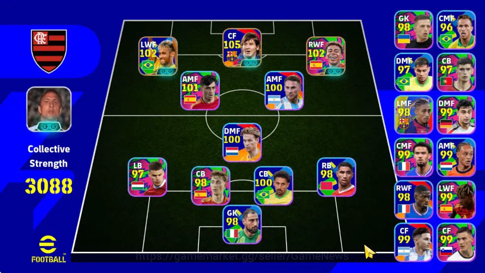 Mobile|Big time Frank Rijkaard,Michael Olise(Blitz Curler),Robert Lewandowski(Phenom Finishing),Etc|TakeEmail(EF1444) eFootball Starter Mobile|Big time Frank Rijkaard,Michael Olise(Blitz image 1