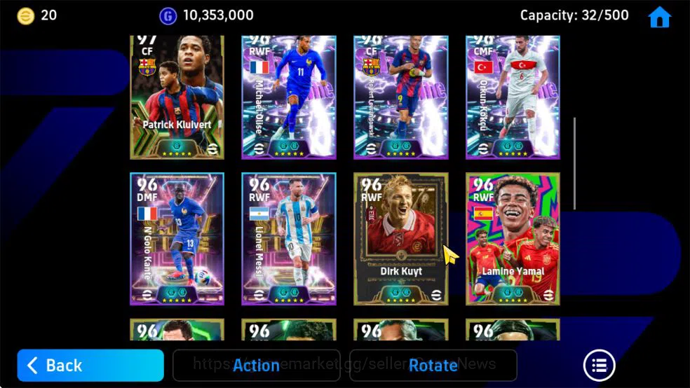 eFootball Accounts Starter Mobile|Big time Frank Rijkaard,Michael Olise(Blitz Curler),Robert Lewandowski(Phenom 7
