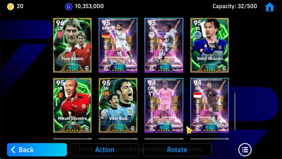 eFootball Accounts Starter Mobile|Big time Frank Rijkaard,Michael Olise(Blitz Curler),Robert Lewandowski(Phenom 8