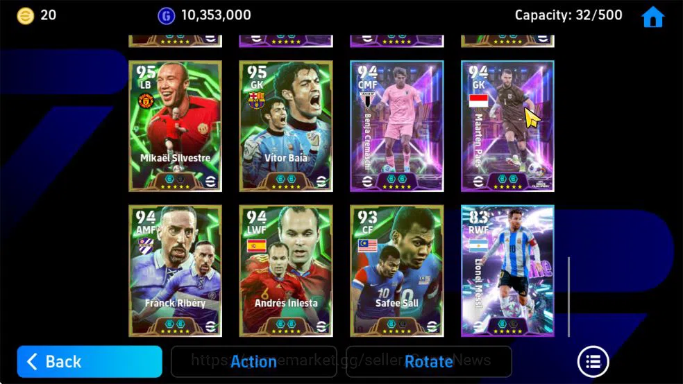 eFootball Accounts Starter Mobile|Big time Frank Rijkaard,Michael Olise(Blitz Curler),Robert Lewandowski(Phenom 9