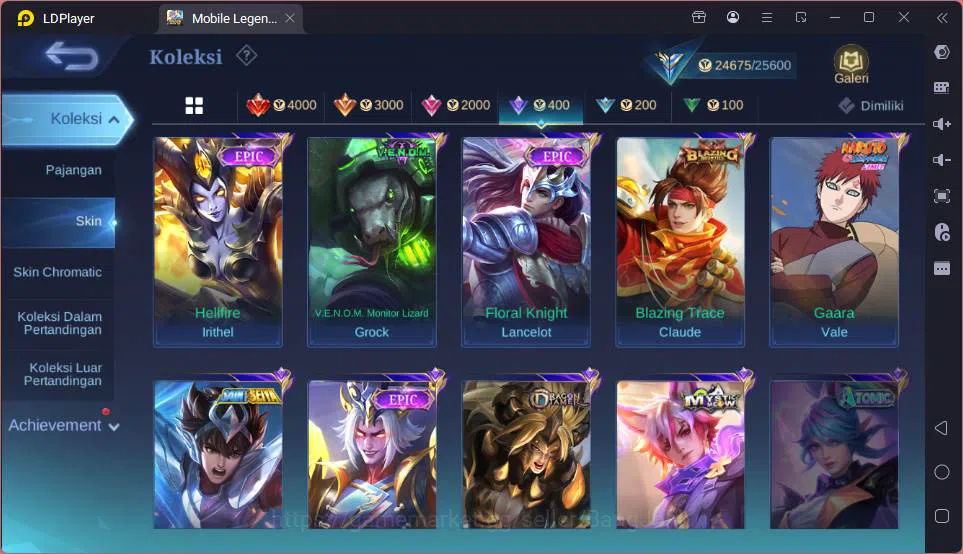 Mobile Legends: Bang Bang Accounts GLOBAL|Hero 83|Skin 122|CC Kufra,Light Tigreal,Sai image 15