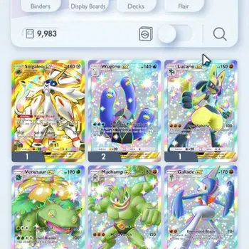 Pokémon TCG Pocket Accounts Rare Card EN 9,9K Card|213 EX| 1 Crown (Solgaleo) 69