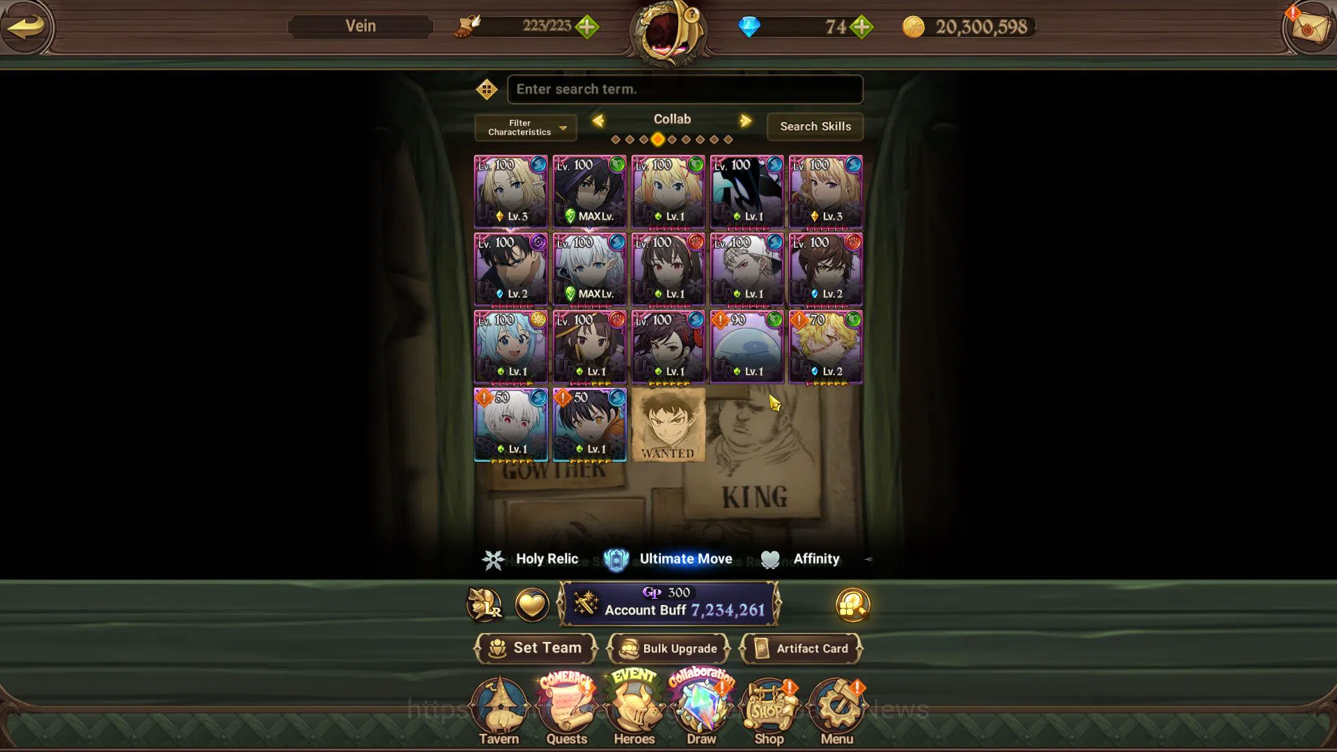 The Seven Deadly Sins: Grand Cross Accounts Midgame Asia|7M CC|5 LR+13 UR+Many 4
