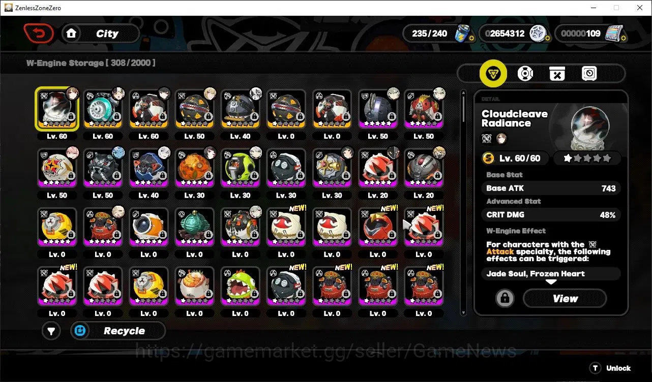 Zenless Zone Zero Accounts ASIA|IK 56|Free HSR+GI|11 LMT,2AOD,2VH,2 PremT([YS image 20