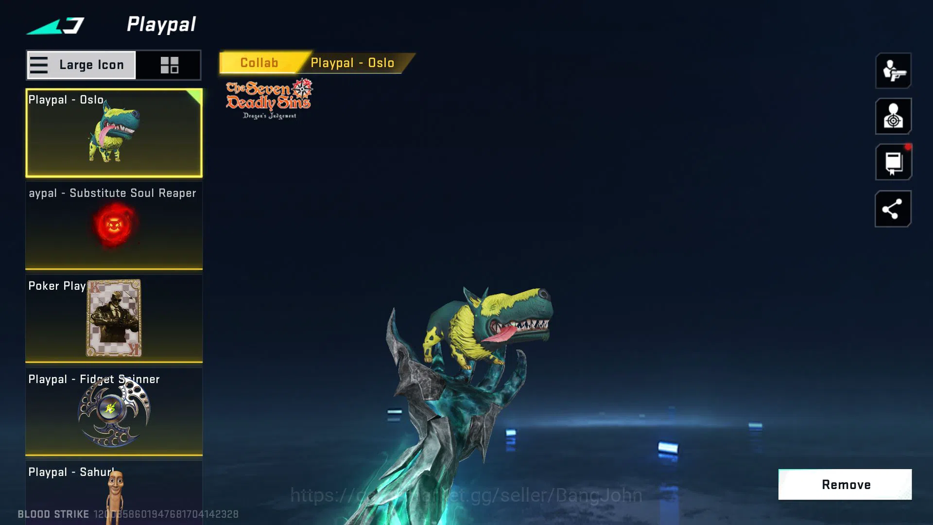 Blood Strike Accounts ASIA 7 ETERNAL CHAINBLADE,KRAKEN,KAG(LV2),M700(LVL image 12