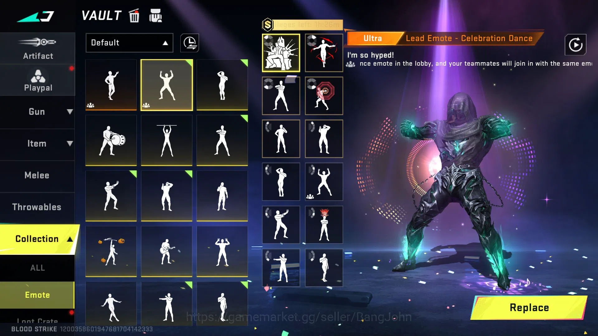 Blood Strike Accounts ASIA 7 ETERNAL CHAINBLADE,KRAKEN,KAG(LV2),M700(LVL image 16