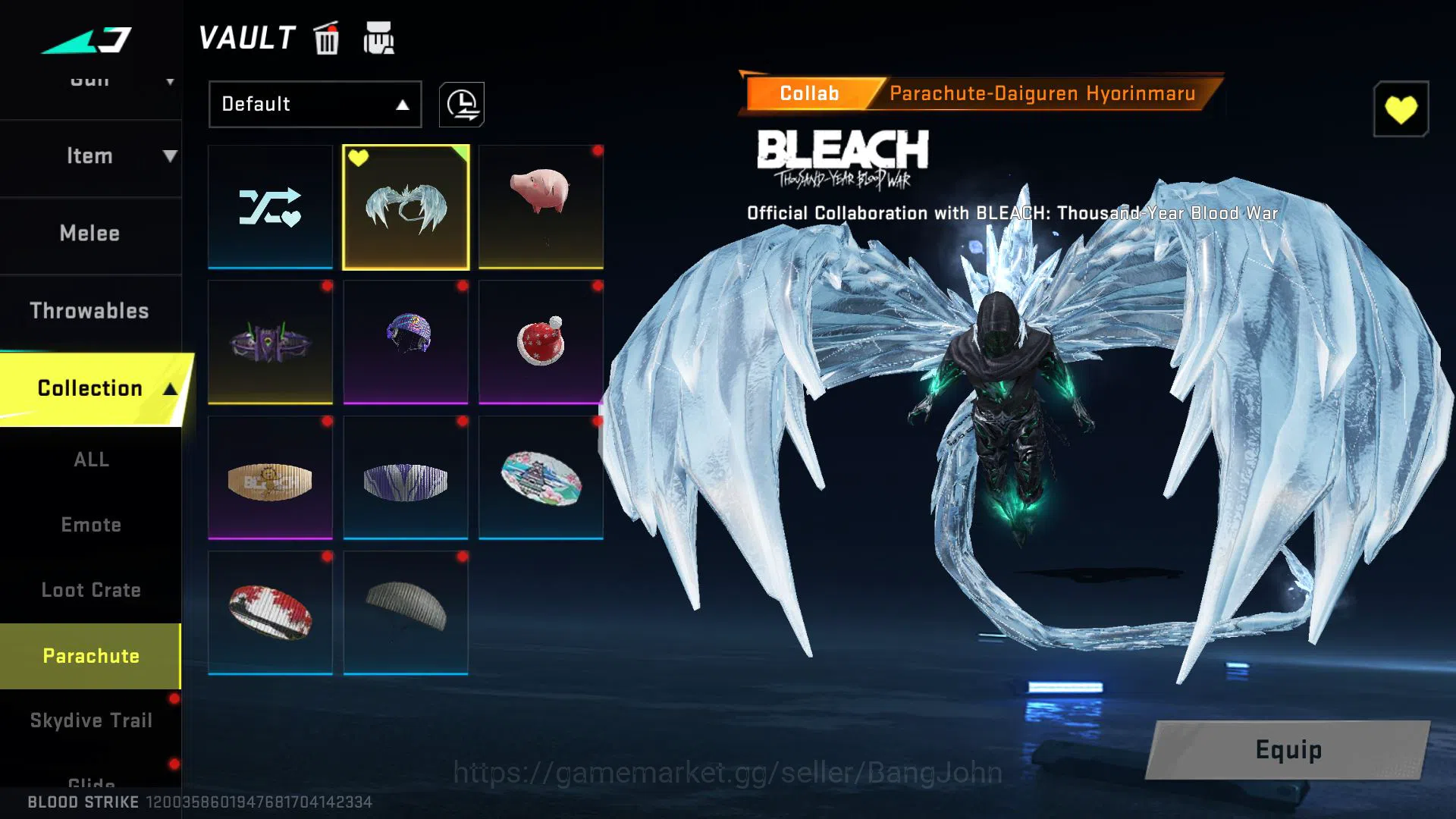 Blood Strike Accounts ASIA 7 ETERNAL CHAINBLADE,KRAKEN,KAG(LV2),M700(LVL image 17
