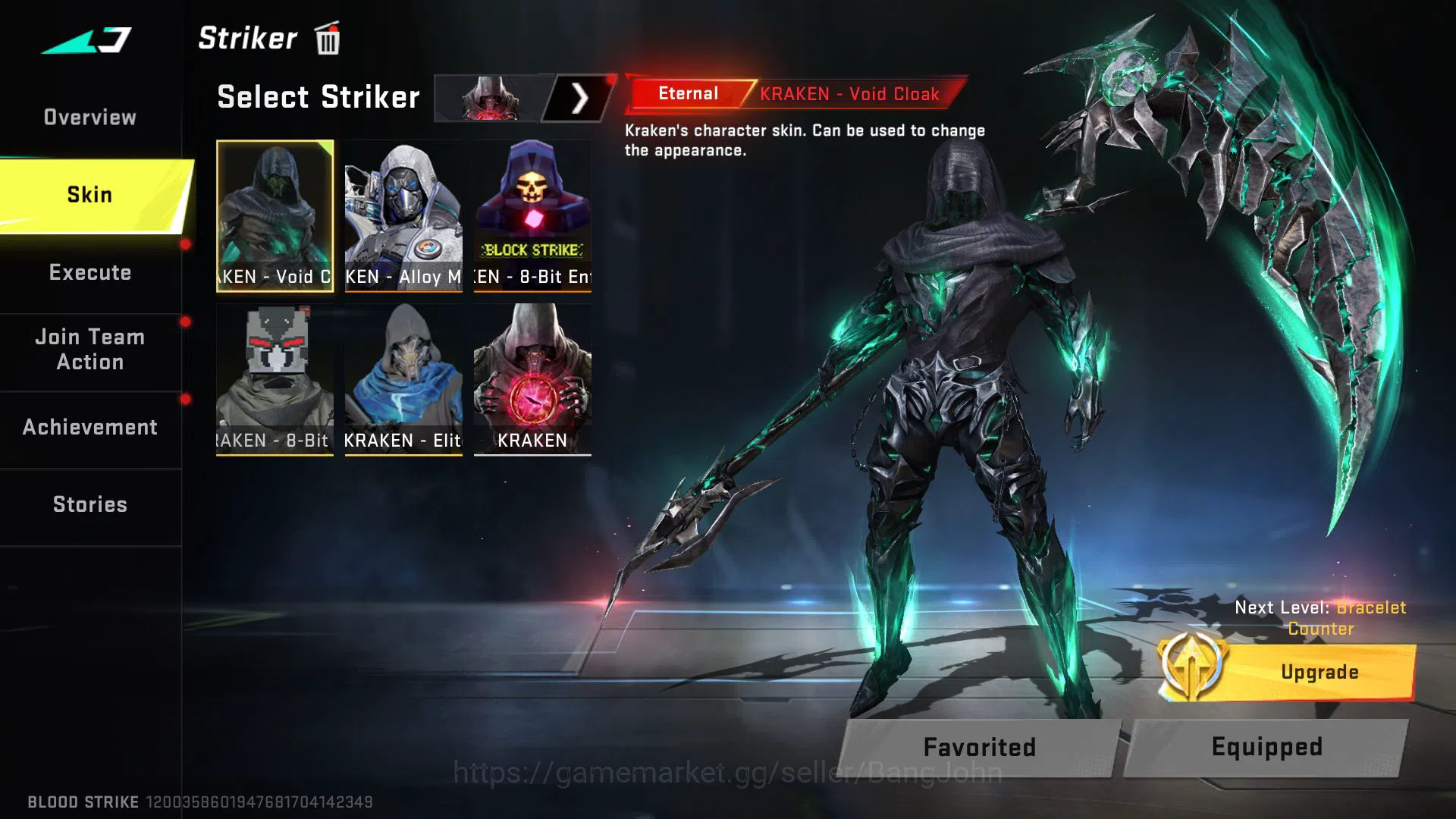 Blood Strike Accounts ASIA 7 ETERNAL CHAINBLADE,KRAKEN,KAG(LV2),M700(LVL image 18