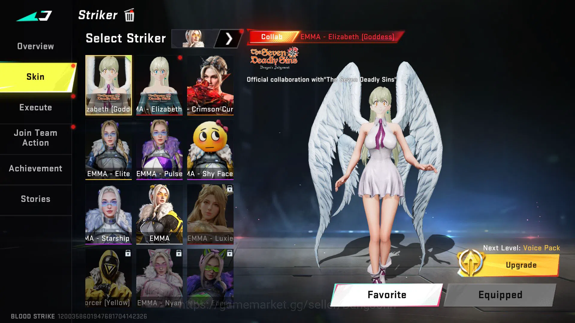 Blood Strike Accounts ASIA 7 ETERNAL CHAINBLADE,KRAKEN,KAG(LV2),M700(LVL image 3