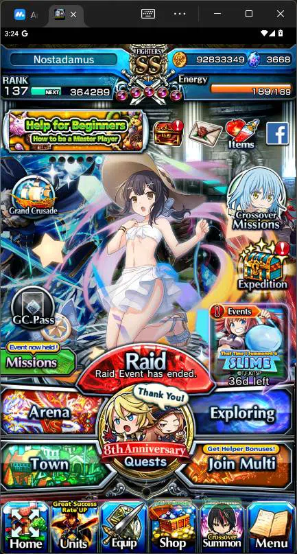 Grand Summoners Accounts GLOBAL|19 Ascend|Paladin Roy TW,SummerMIyu TW,Chlo image 1