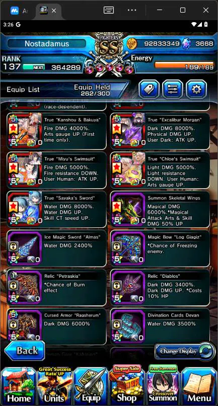 Grand Summoners Accounts GLOBAL|19 Ascend|Paladin Roy TW,SummerMIyu TW,Chlo image 6