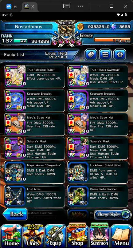 Grand Summoners Accounts GLOBAL|19 Ascend|Paladin Roy TW,SummerMIyu TW,Chlo image 7