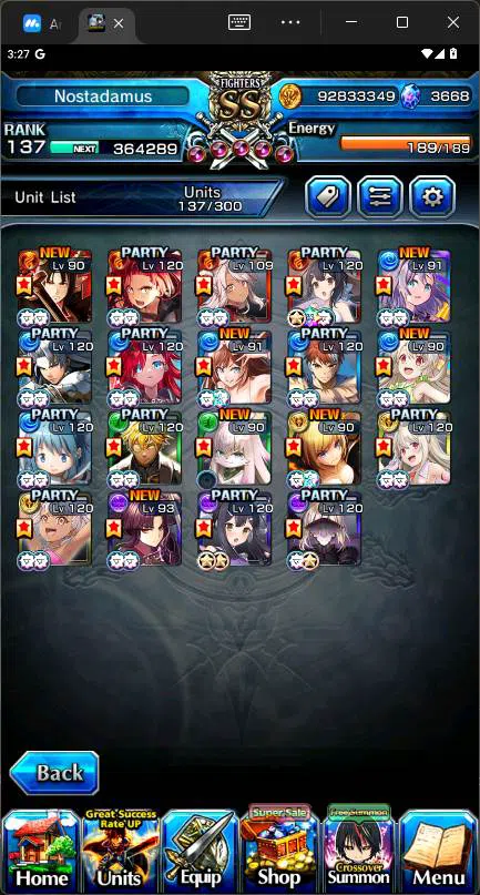 Grand Summoners Accounts GLOBAL|19 Ascend|Paladin Roy TW,SummerMIyu TW,Chlo image 9