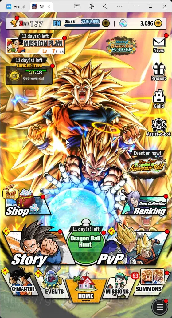 Dragon Ball Legends Accounts High-End Android |Lvl 157|18M Total Power|3K CC|3 LR|5 UL|LR Trunks&Gohan,SSG Shallet,Broly 18