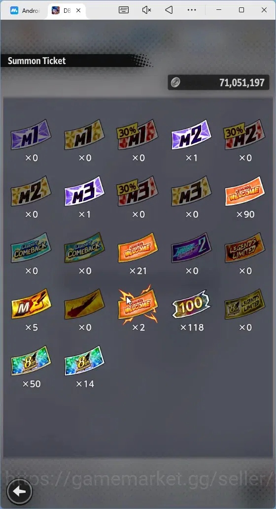 Dragon Ball Legends Accounts High-End Android |Lvl 157|18M Total Power|3K CC|3 LR|5 UL|LR Trunks&Gohan,SSG Shallet,Broly 3